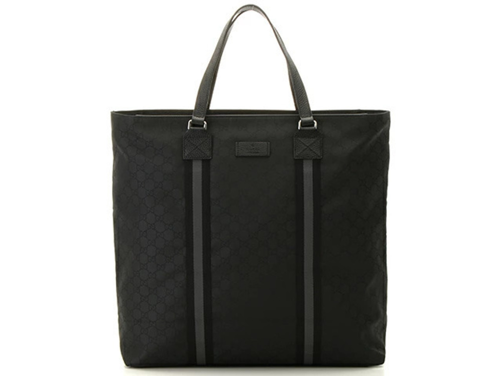 Gucci tote bag Gucci Guccissima black leather